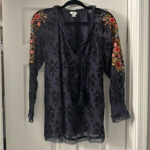 Sundance embroidered tunic top